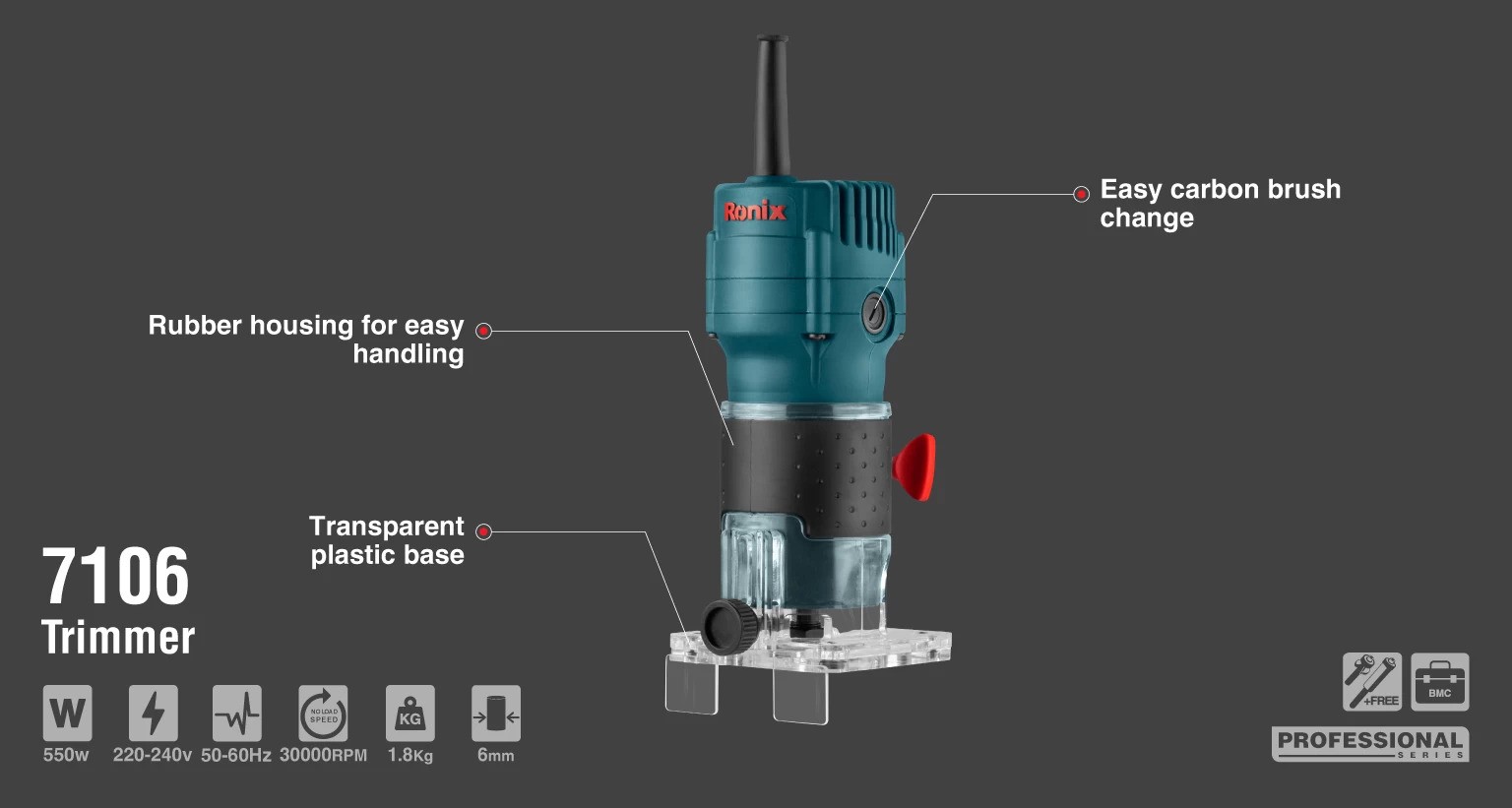 اور فرز مشتی 7106 رونیکس 550 وات RONIX