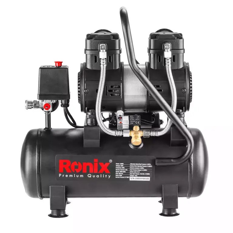 کمپرسور باد سایلنت RC-1012 رونیکس 10 لیتری RONIX