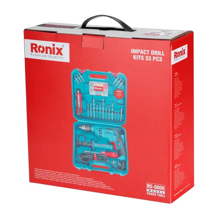 ست ترکیبی دریل RS-0008 رونیکس 750 وات RONIX