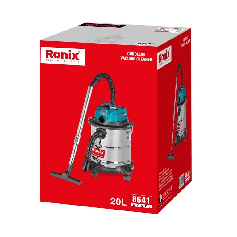 جارو شارژی مدل 8641 رونیکس 20 لیتری 20 ولت RONIX